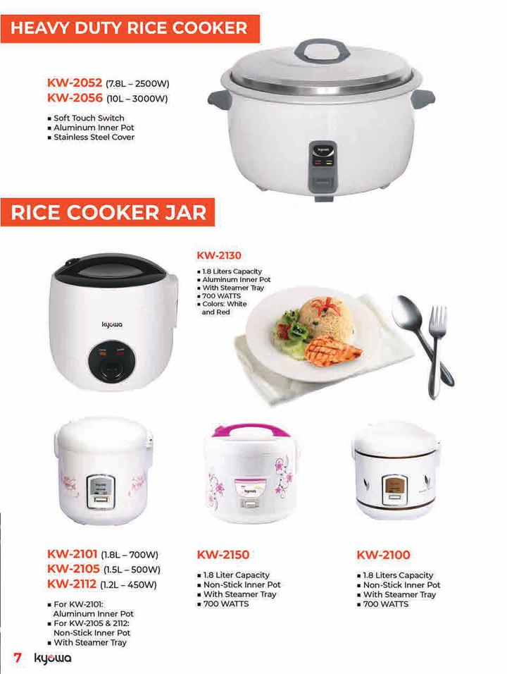 Kyowa Rice Cooker Non Stick Inner Pot with Stainless Steel Cover